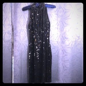 Black sequins dress